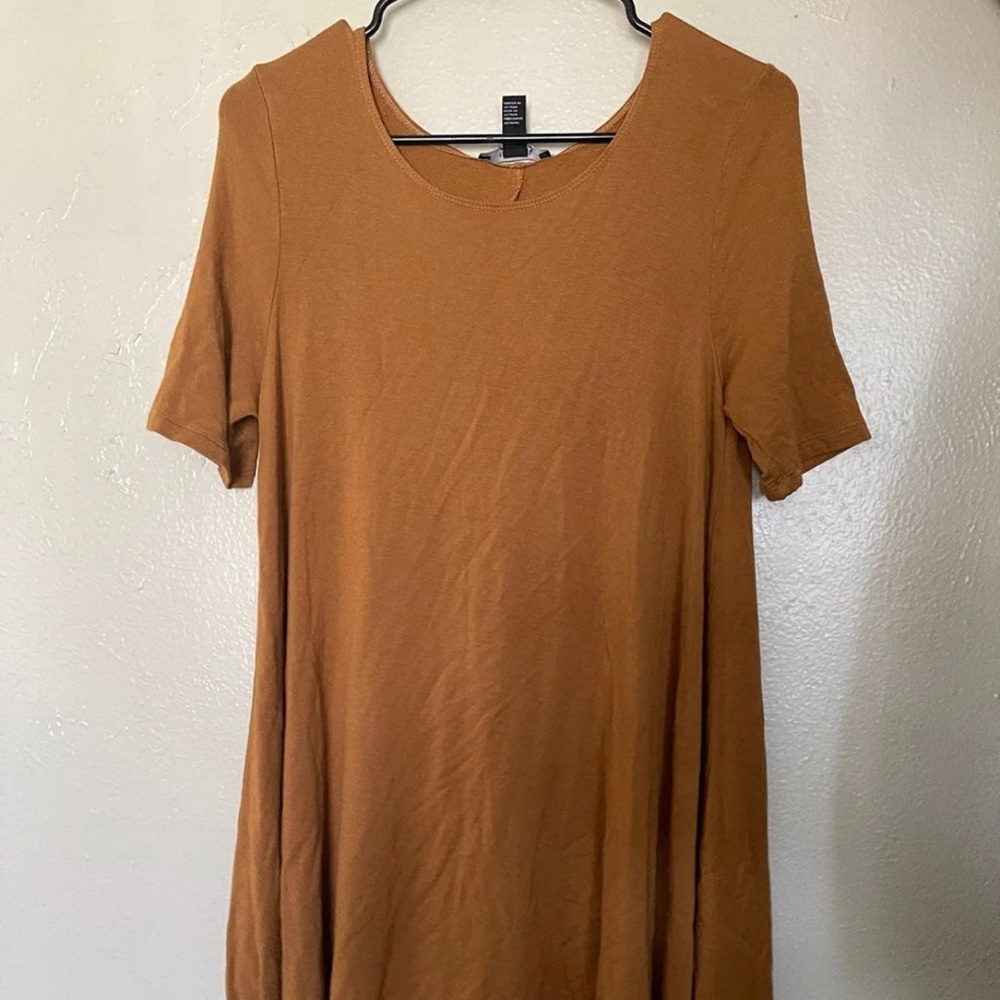Burnt orange tunic dress